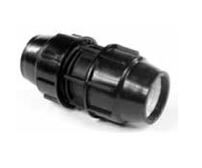 PE knelkoppelingen Agri zwart